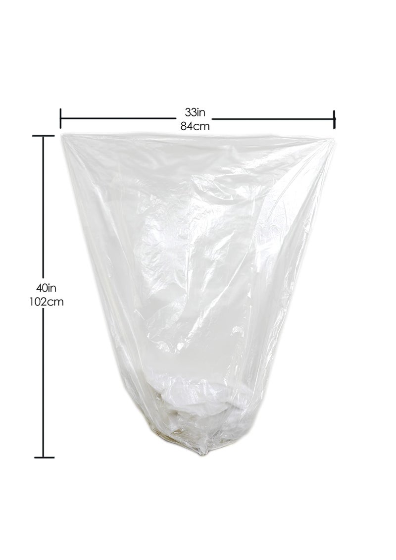 TYPLASTICS 40-45 Gallon Clear Trash Can Liners - 40" x 48" â€“ High Density Garbage Bags - Case of 250 â€“ Multipurpose for Office, Outdoor, Recycling, Industrial and Commercial - Image 2